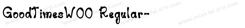 GoodTimesW00 Regular字体转换